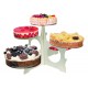 Presentoir a gateaux chloe en metal acier aluminium