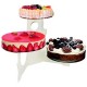 Presentoir a gateaux chloe en metal acier aluminium