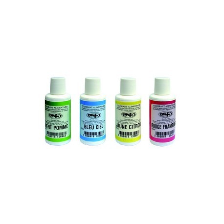 Kit de colorant alimentaire aux couleurs primaires - Colorant liquide