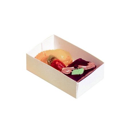 Boite carton a petits fours sans couvercle par 100