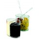 Verrine "ovale 2 compartiments" plastique (x100)