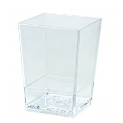 Verrine en plastique ronde transparent, vaisselle jetable - Badaboum