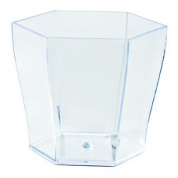 Verrine "hexagonale" plastique (x24)