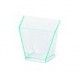 Verrine "carre vrille" plastique (x100)