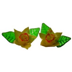 Decors sucre tire 22 jonquilles et 44 feuilles
