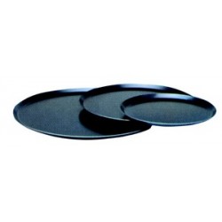 Plaque ronde tole bleue 15/10 pour pizzas