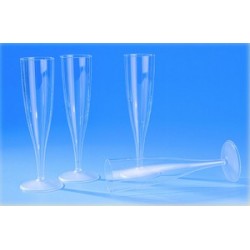 Flute a champagne cristal jetable (x100)