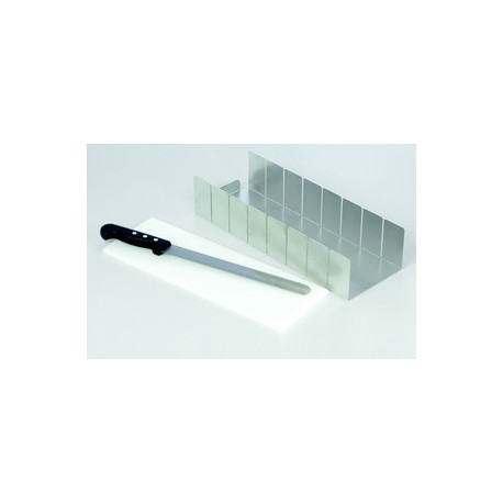 Diviseur bande inox en parts egales millefeuilles, mousses, flans