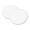 Rond festonne carton blanc pour gateau, tarte par 250