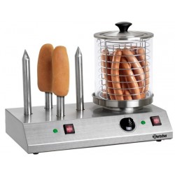 Machine à hot dogs electrique avec 4 plots chauffes