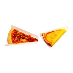Triangle rainé carton blanc pour part de pizza, tarte par 250