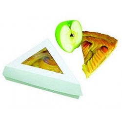 Boîte snacking triangle pour part de tarte, quiche, tourte par 50