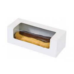 Boîte snacking rectangulaire pour éclair/macaron par 50
