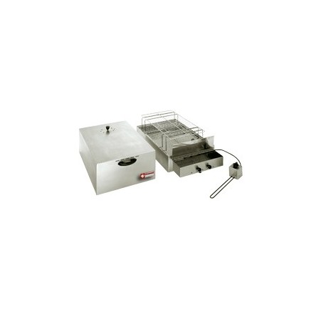 Fumoir électrique pour aliments, 2 étages (400x600 mm + 340x545mm)