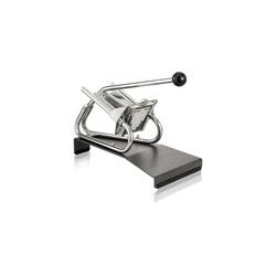 Coupe frites sur socle de table avec couteau et poussoir