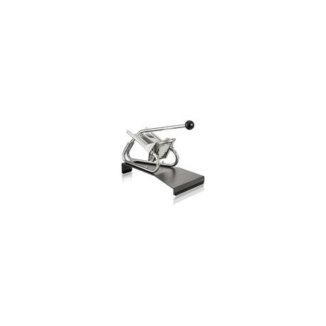 Coupe frites sur socle de table avec couteau et poussoir