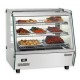 Vitrine chauffante inox deli plus i d avec 2 portes coulissantes avant et arriere