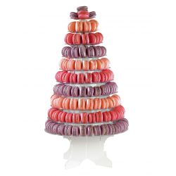 Pyramide à macarons 10 plateaux amovibles