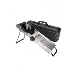 Mandoline inox avec protecteur 