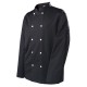 Veste de cuisinier homme MOLINEL Blacke manches longues