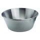 Bassine inox bord roulé ouvert