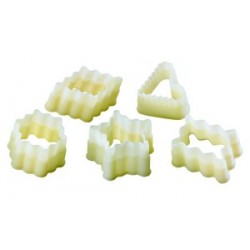 Emporte pièces - découpoirs cannelés ronds pvc Ø2-10cm (9pcs)