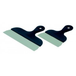 Spatule inox manche plastique ustensile pâtisserie boulangerie