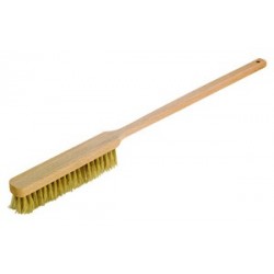 Brosse a dorer long manche 60 cm soie blanche