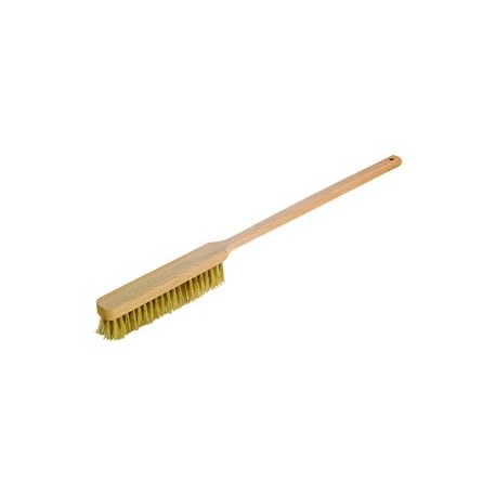 Brosse a dorer long manche 60 cm soie blanche