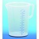 Pot gradue plastique 5 litres, mesureur en litre et ml