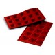 Plaque moule flexible "silicon flex" 6 pyramides