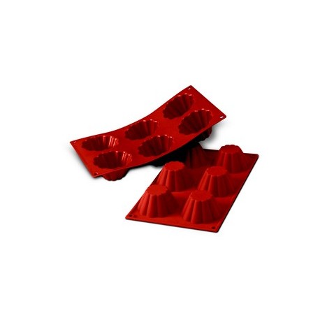 Plaque moule flexible "silicon flex" 6 briochettes