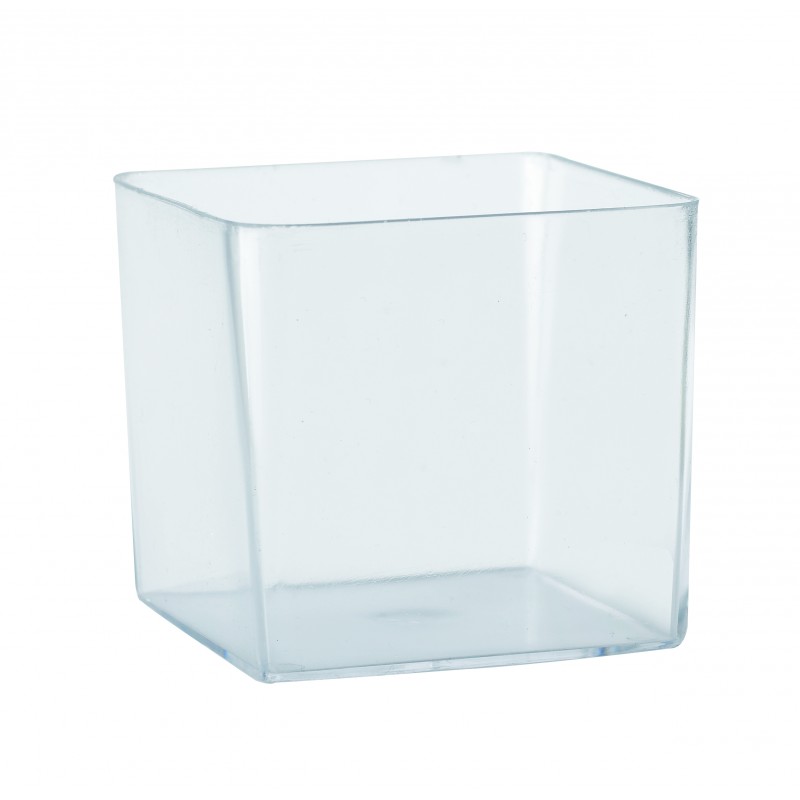 Verrine cube plastique (x100)