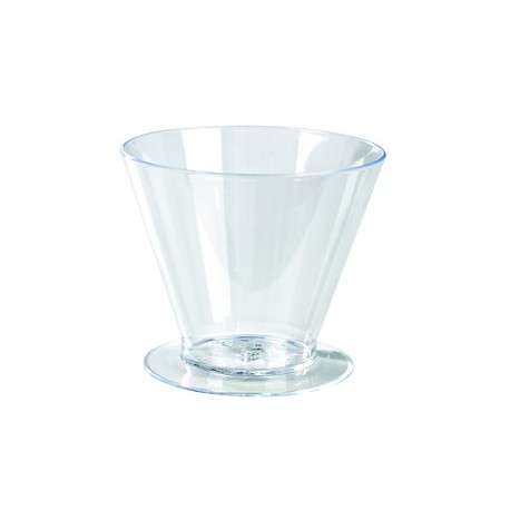 Verrine cone avec pied 7cl plastique (x100)