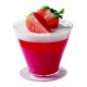 Verrine "cone avec pied" plastique (x100)