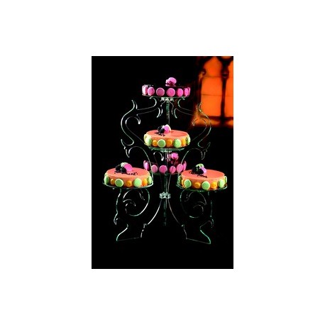 Presentoir Gateau Aspect Verre De 5 Plateaux Presentoir Gateau Aspect Verre De 5 Plateaux