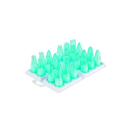 Assortiment 24 douilles patissier en polycarbonate kali